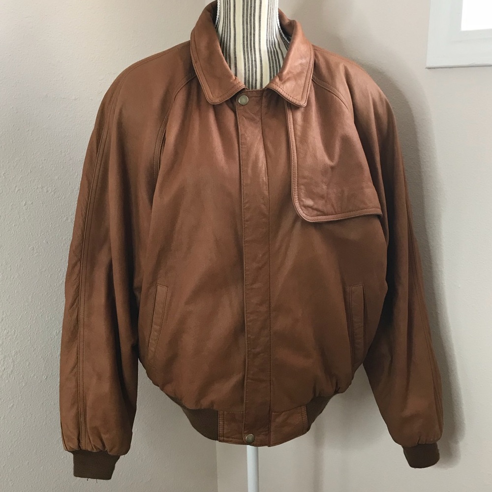 Vintage Brown Leather Jacket